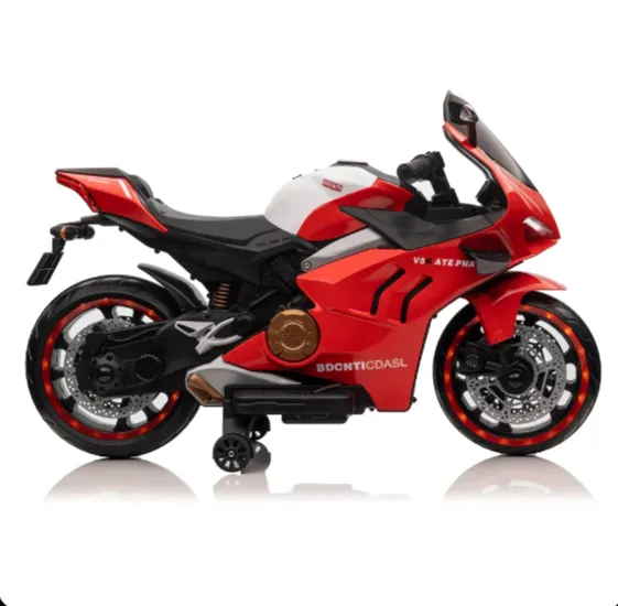 Motocicletă electrică pentru copii, roșie (67898) Motocicletă electrică pentru copii, roșie (67898)