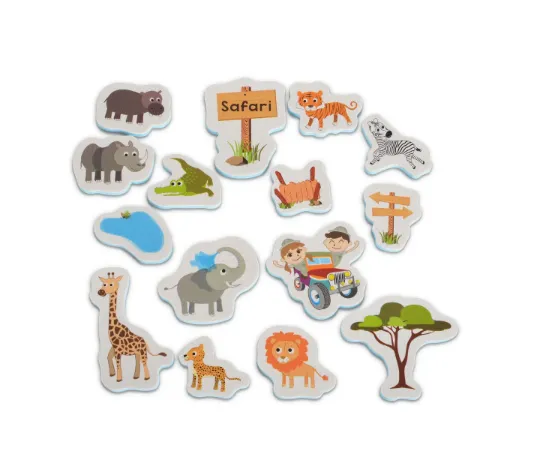 Jucării pentru baie Moni Puzzle Safari, 15 buc. Jucării pentru baie Moni Puzzle Safari, 15 buc.