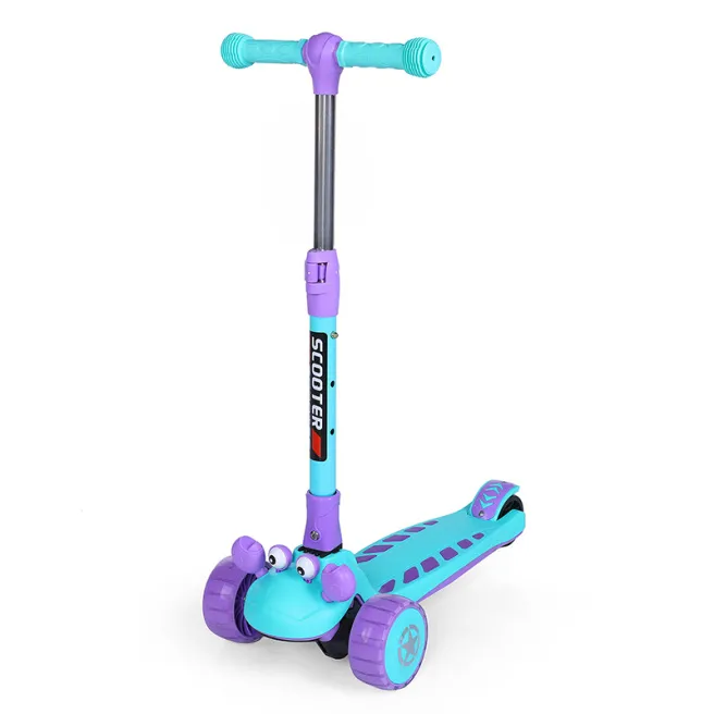 Самокат детский F044, голубой