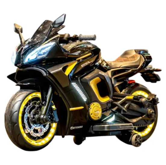 Детский электромотоцикл, черный (63074)