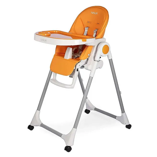 Стульчик для кормления Ivolia, арт. Q6, оранжевый, код 207002