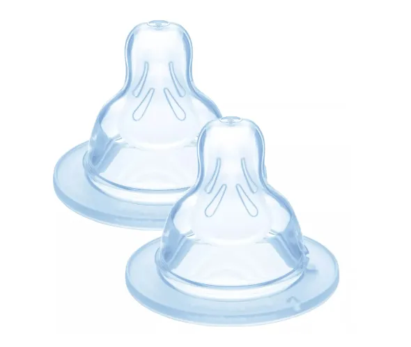 Tetina din silicon MAM pentru lapte (2+ luni), 2 buc.