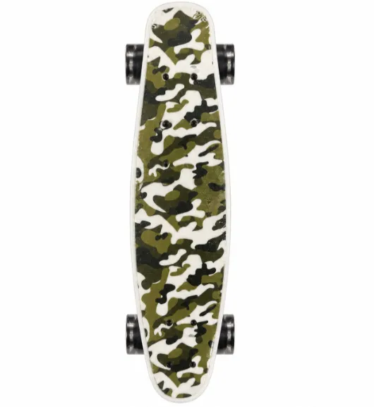 Penny board cu lumina, Military, PY-881-11, cod 2783D