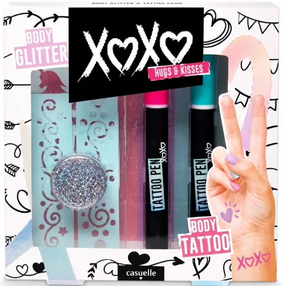 Set de tatuaje temporare Casuelle XOXO, 81.502.00