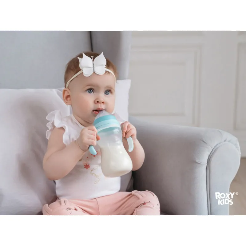 Biberon Roxy Kids 260ml, cu flux rapid, 6+ (RBTL-003) Biberon Roxy Kids 260ml, cu flux rapid, 6+ (RBTL-003)