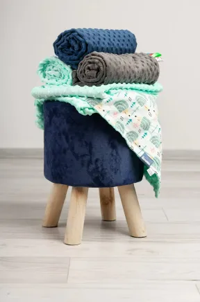 Plapuma Caretero Light Minky Hedgehogs Grey, 75x100 cm Plapuma Caretero Light Minky Hedgehogs Grey, 75x100 cm