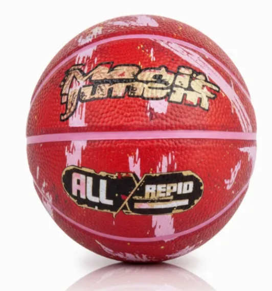 Баскетбольный мяч Size 7 High-Foam Rubber, красный, код 2211D