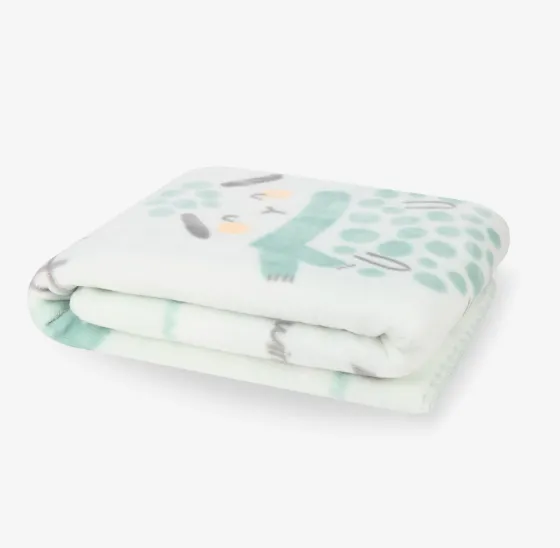 Păturică Kikkaboo Sleepy Sheep Green, 110x140 cm Păturică Kikkaboo Sleepy Sheep Green, 110x140 cm