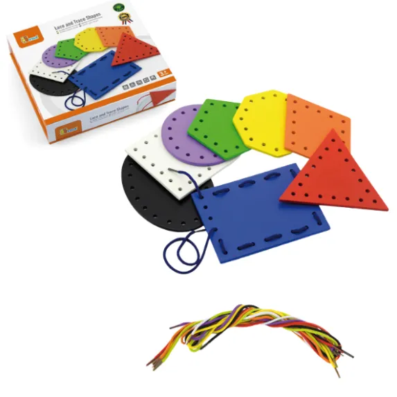 Set de joc cu șiret „Forme geometrice”