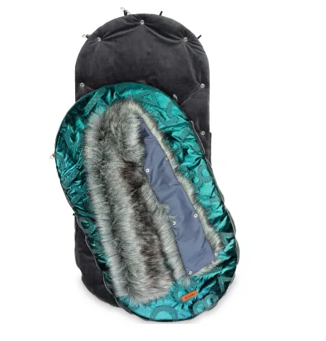 Husa de iarna pentru carucior Caretero Aspen Dark Green, 95x45 cm Husa de iarna pentru carucior Caretero Aspen Dark Green, 95x45 cm