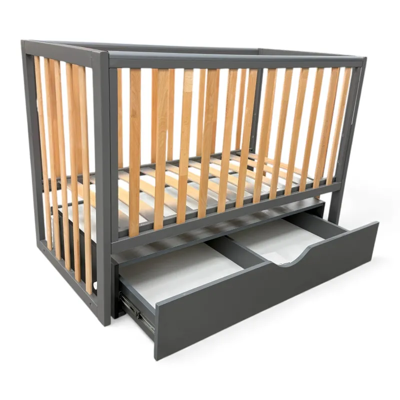 Pătuţ Eucalyptus Mia Elite Premium Transversal (DS-E406) Grafit+Natural Pătuţ Eucalyptus Mia Elite Premium Transversal (DS-E406) Grafit+Natural