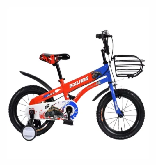 Bicicletă pentru copii cu 4 roți, 16 inch, roșie, cod 2306D