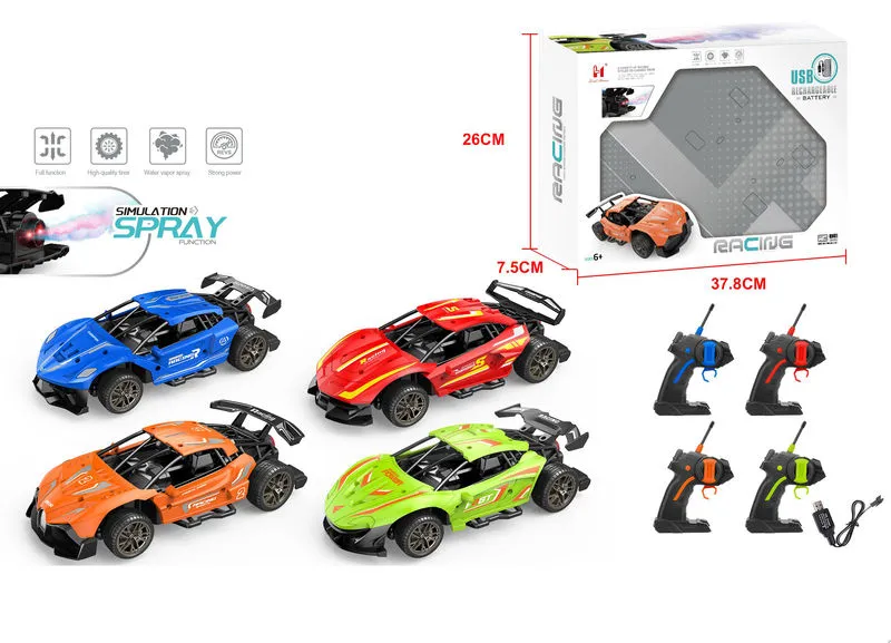 Машина на радиоуправлении (аккумулятор,спрей) Арт. 99819