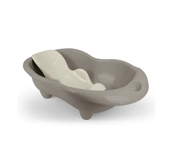 Cadă pentru bebeluși Hippo cu șezut de baie, gri, Dolu (7270)