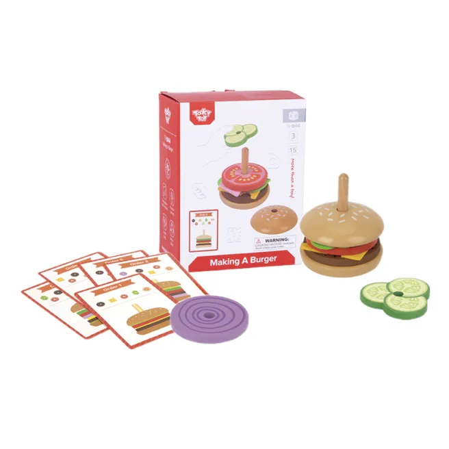 Set din lemn Burger, cod 57362