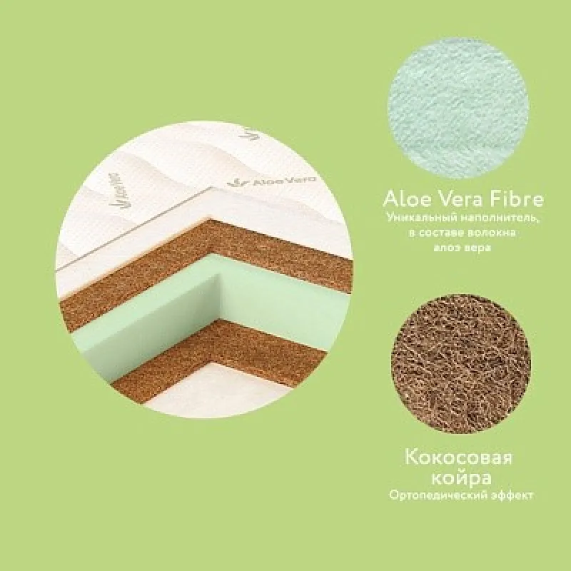 Saltea pentru copii Aloe Vera Soft 120х60х11cm Saltea pentru copii Aloe Vera Soft 120х60х11cm