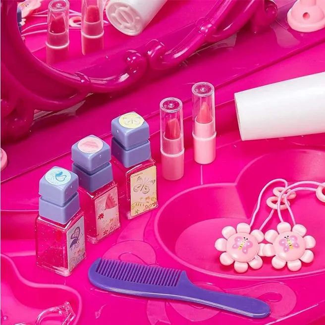 Măsuţă de înfrumuseţare cu scăunel, cod 10005 Măsuţă de înfrumuseţare cu scăunel, cod 10005