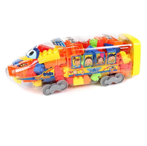 Blocuri de construcție educative tren de mare viteză, din plastic , 8312-5