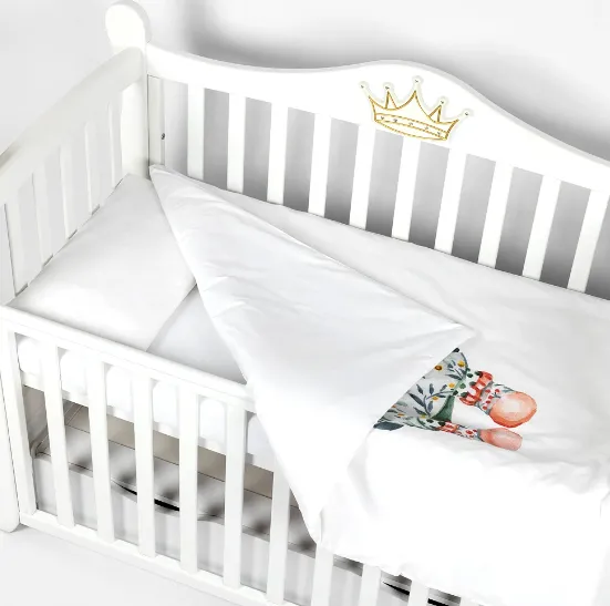 Lenjerie de pătuț PM Premium Little Girl (3 piese), 120x60 cm Lenjerie de pătuț PM Premium Little Girl (3 piese), 120x60 cm