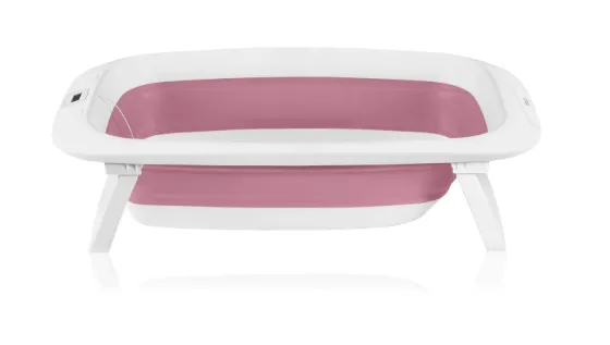 Cadita pliabila cu termometru Lionelo BabyBubble Pink Magnolia, 85 cm Cadita pliabila cu termometru Lionelo BabyBubble Pink Magnolia, 85 cm