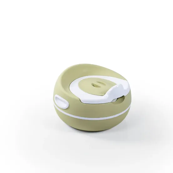 Детский горшок с крышкой и нескользящим основанием, зеленый, Dolu (7195)