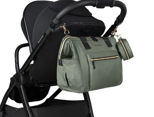 Geanta pentru mame KikkaBoo Maxi Army Green Geanta pentru mame KikkaBoo Maxi Army Green