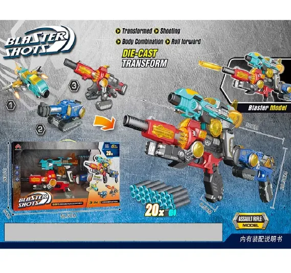 ARMA TRANSFORMER CU GLOANTE MOI (INSTRUCTIUNE IN ROMANA) 72611