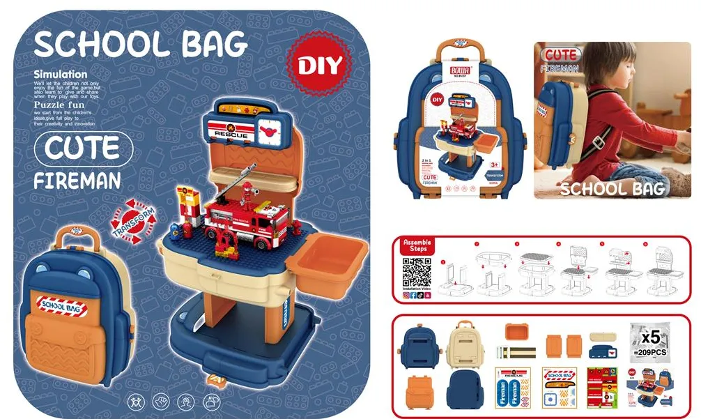 Set de joaca Fire Backpack, 8415P