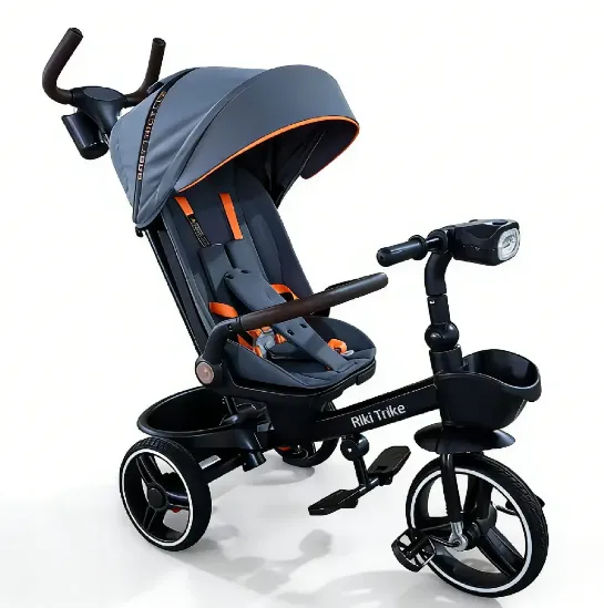 Tricicleta gri pentru copii (JTR6200) (64668)