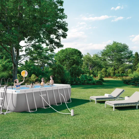 INTEX Piscină PRISM FRAME RECTANGULAR 400x200x122cm, 8418L, cadru metalic, cu pompă de filtrare INTEX Piscină PRISM FRAME RECTANGULAR 400x200x122cm, 8418L, cadru metalic, cu pompă de filtrare