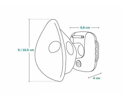 Nebulizator MESH Lionelo Nebi Air Mask White Nebulizator MESH Lionelo Nebi Air Mask White