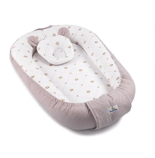 Babynest pentru bebeluș PM Buline Mov