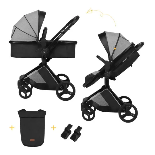 Коляска 2в1 Skiddou Nasjo nomadic dream (2020072) Серая