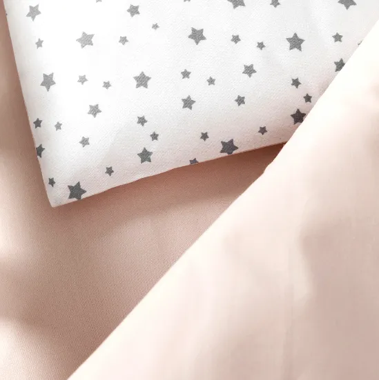 Lenjerie de patut PernaMea Confort Stele Roz (8 piese), 120x60 cm Lenjerie de patut PernaMea Confort Stele Roz (8 piese), 120x60 cm