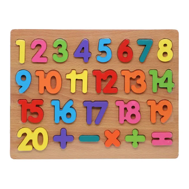 Puzzle din lemn: Numărare și aritmetică, cod 910011