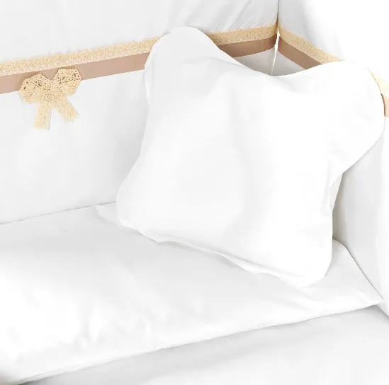 Lenjerie de pătuț PM Elegance Maro (8 piese), 120x60 cm Lenjerie de pătuț PM Elegance Maro (8 piese), 120x60 cm