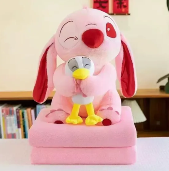 Jucărie din pluș Angel cu rățușcă 45cm,cu plapumă 1×1.6m (567899)