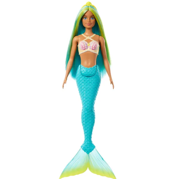 Păpușa Barbie Dreamtopia „Sirena cu păr albastru – verde” Păpușa Barbie Dreamtopia „Sirena cu păr albastru – verde”