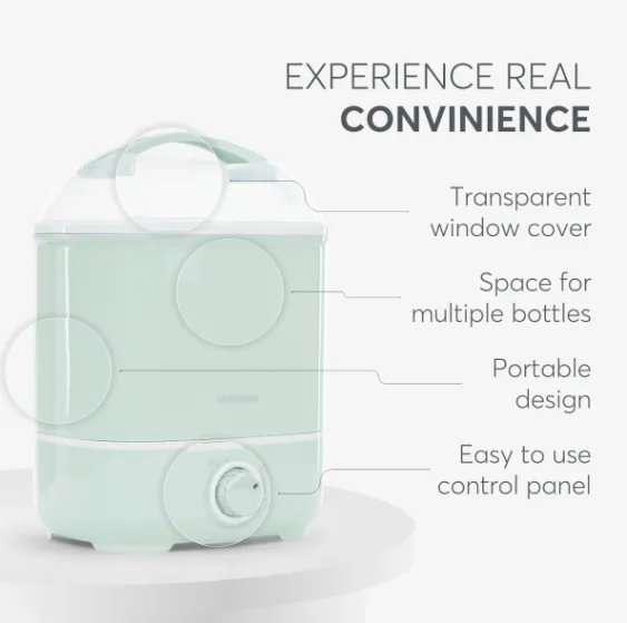 Sterilizator și uscător de biberoane 2 în 1 KikkaBoo Cleo Sterilizator și uscător de biberoane 2 în 1 KikkaBoo Cleo