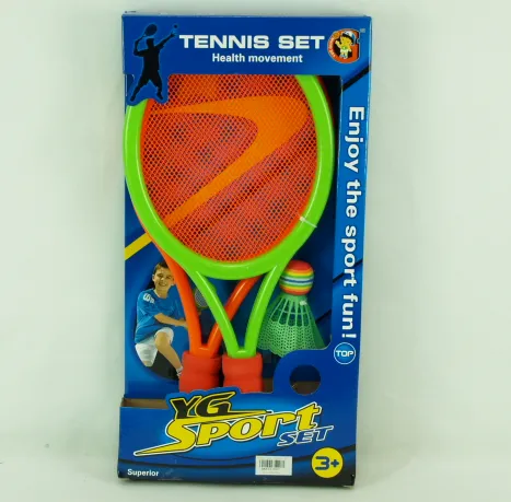 Rachete de tenis YG Sport, 2 buc., cu fluturas, YG06G
