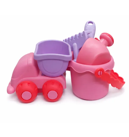 Set de nisip cu găleată în rucsac, roz, cod 990059 Set de nisip cu găleată în rucsac, roz, cod 990059