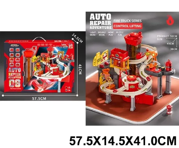 Автотрек на батарейках со звуком и светом