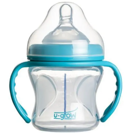 Biberon cu senzor de temperatura si gat larg din sticla, 150 ml Biberon cu senzor de temperatura si gat larg din sticla, 150 ml