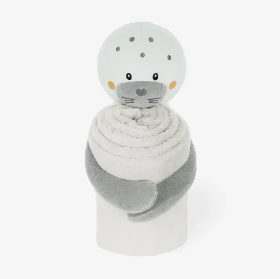 Păturică cu jucărie Kikkaboo Seally Me Grey, 70x100 cm Păturică cu jucărie Kikkaboo Seally Me Grey, 70x100 cm