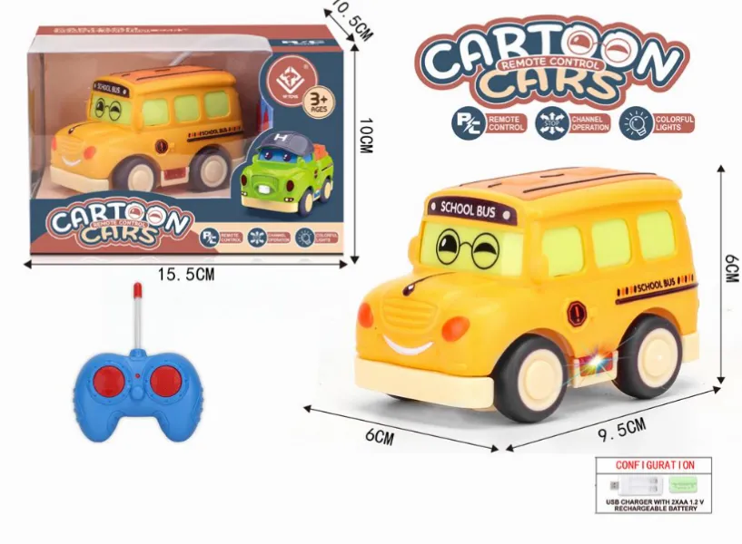 Autobuz de jucărie cu telecomandă „Autobuz școlar” 6168-1