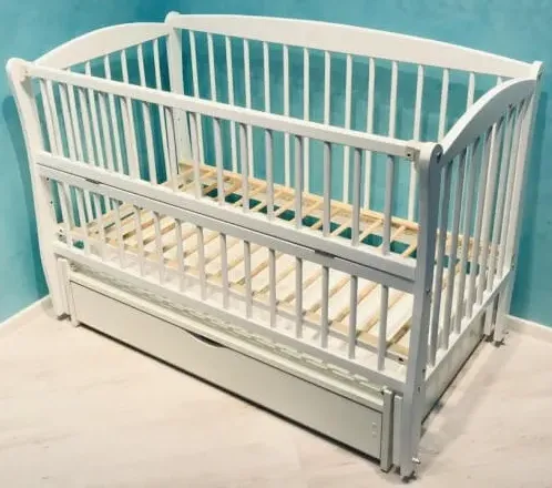 Pătuc Dubok Elit Alb pe balansoar cu sertar Pătuc Dubok Elit Alb pe balansoar cu sertar