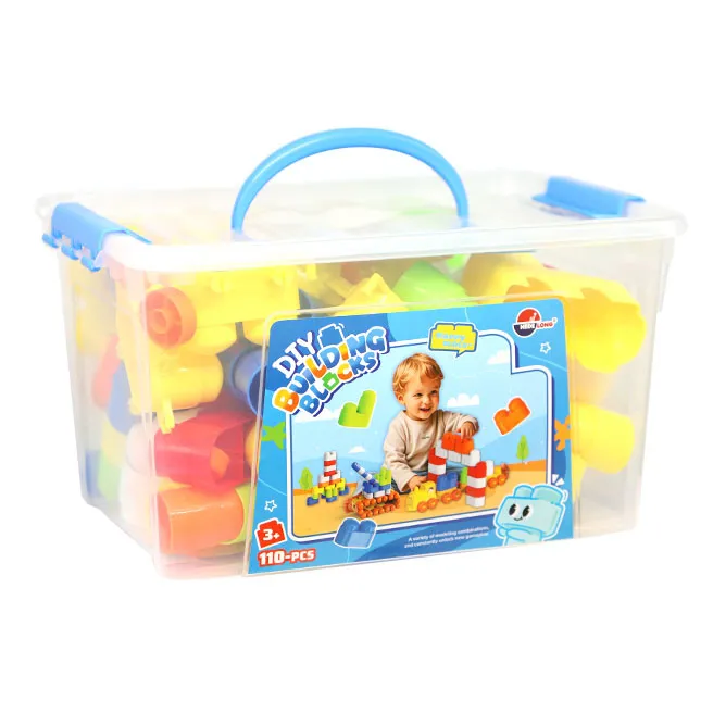 Конструктор в контейнере, 110 деталей, код 910084