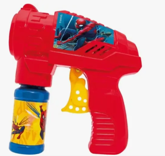 Jucărie pistol de făcut baloane de sapun Spiderman, 2500-01381