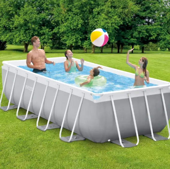 INTEX Piscină PRISM FRAME RECTANGULAR 400x200x100cm, 6836L, cadru metalic, cu pompă de filtrare INTEX Piscină PRISM FRAME RECTANGULAR 400x200x100cm, 6836L, cadru metalic, cu pompă de filtrare
