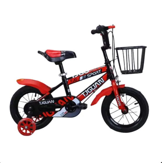 Bicicletă pentru copii 12′, cu roți ajutătoare (TB-01-12 rosu)